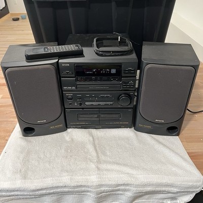 Aiwa NSX-330 FM/CD/Tape Stereo 2 SX-N330 Speakers Tested Works