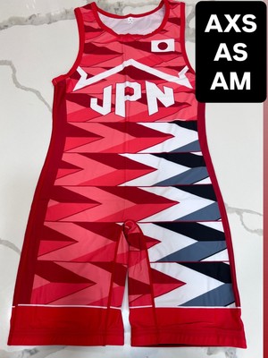 Japan Wrestling Singlet Red Adult Médium and Small ( Message Before Buying)