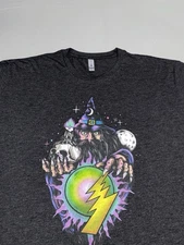 Wizard And Skull Sweepdesign T Shirt Graphic Retro Vibe Horror Men’s Size XXL