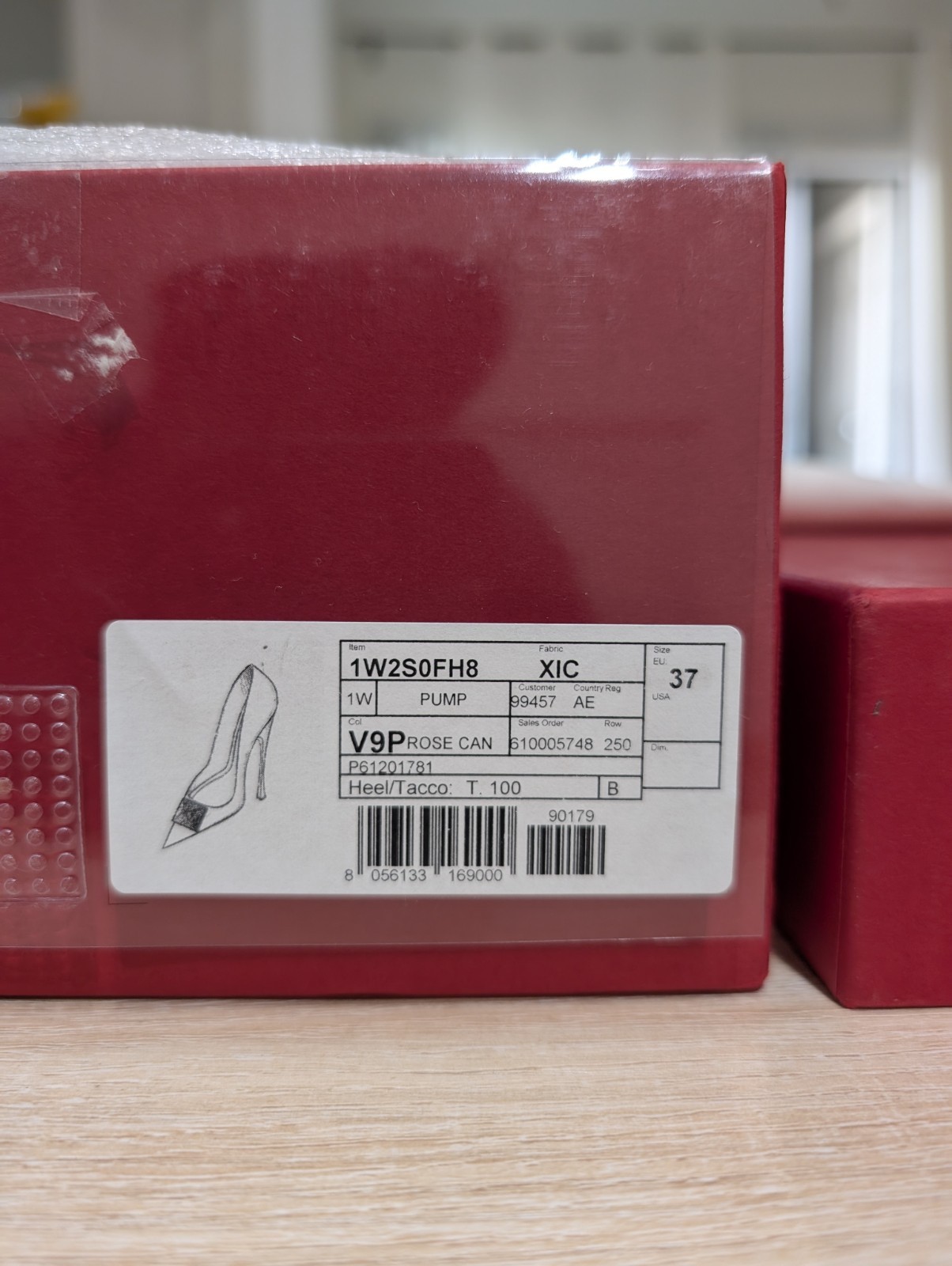 Valentino Garavani One Stud Swarovski Crystal Pumps Rose Cannelle Nude Size 37 thumbnail 6