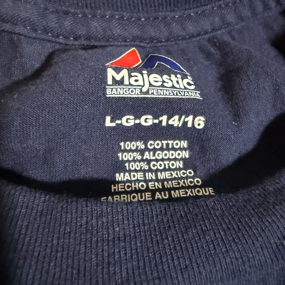 Футболка молодежная фанатская Majestic New York Yankees Ellsbury No22 темно-синяя футболка - Изображение 3 из 3