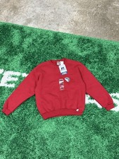 RARE Vintage Deadstock Old Stock Russell Red Sweatshirt Youth M