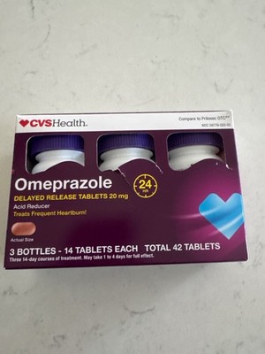 1 Box Omeprazole 20 mg, 42 Delayed-Release Capsules Each  New 07/2027