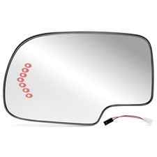 BJSIA Driver Side Heated Mirror Glass Replacement Fis 2003-2007 Chevy Left