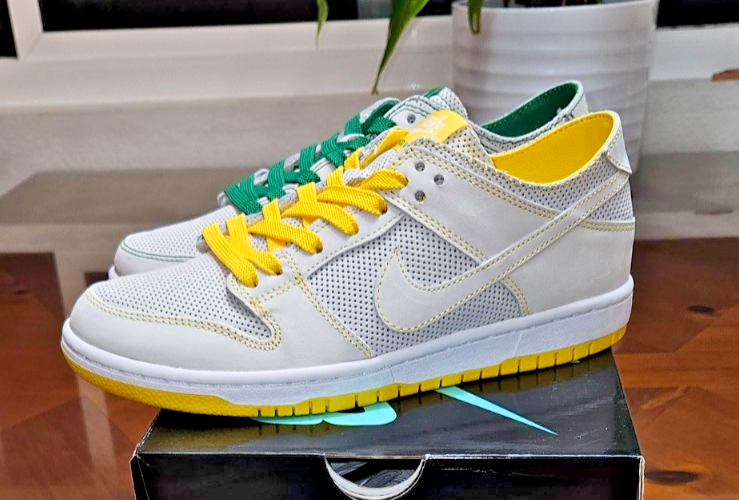 Nike SB Dunk Low Decon Ishod Wair Mismatch White/White-Aloe Verde