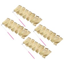 4 Pcs Dance Ribbons 78.7" Sparkly Gymnastics Ribbon Streamers Pink Wand, Gold