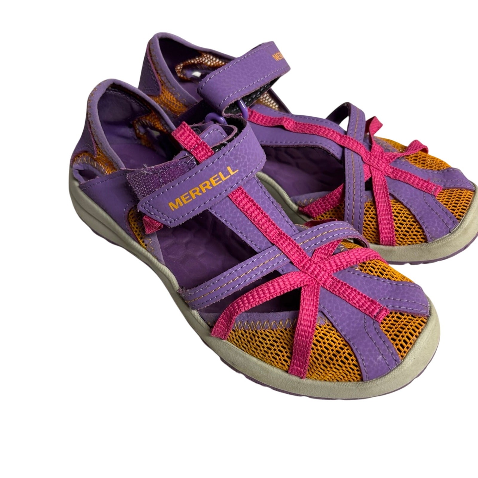 Merrell sandali libellula bambino viola e rosa giovani taglia 3