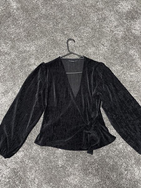 Women George Shirt Black M