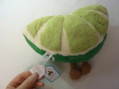 Authentic Retired Amuseable Slice of Lime Jellycat New With Tags