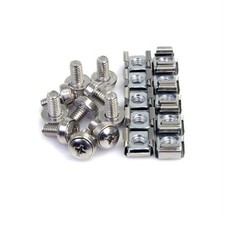 Image of StarTech 100 Pkg M6 Mounting Screws and Cage Nuts for Server Rack Cabinet