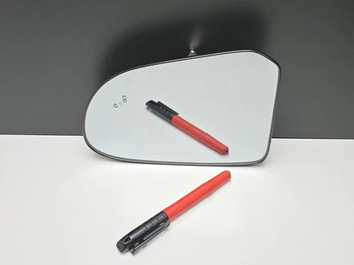 2020 HYUNDAI SANTA FE LEFT SIDE VIEW MIRROR GLASS with BLIND SPOT, OEM HEATED