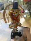 Murano Italy Vintage Art Glass Clown Figurine Very Rare Art Deco Modern Beauty