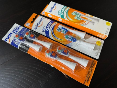 #ad #ad Lot of 8 in total Spin Brush Spinbrush Pro White Replacement Heads SOFT Clean $34.99