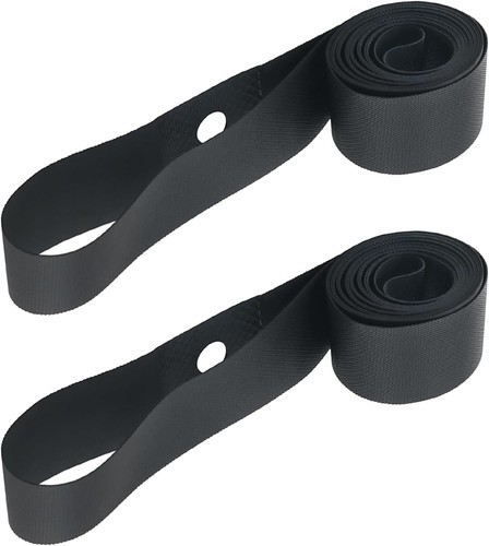 2PCS Black Bicycle Wheel Rim Strips 29 Inches 25mm Elastic Nylon Tyre ...