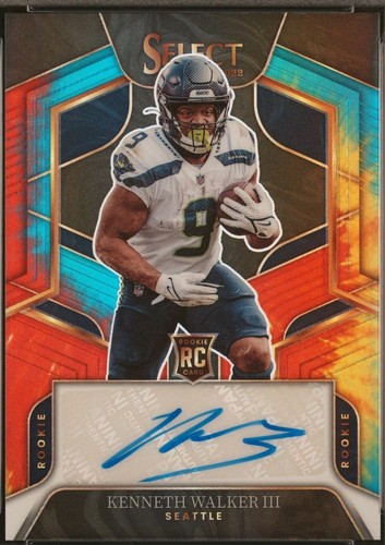 2022 Zenith Kenneth Walker III Rookie Stallions RC Patch No. RS-KW