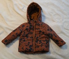 EUC 24M Toddler sz 24 Month Brown Disney Junior Mickey Mouse Coat Winter Jacket