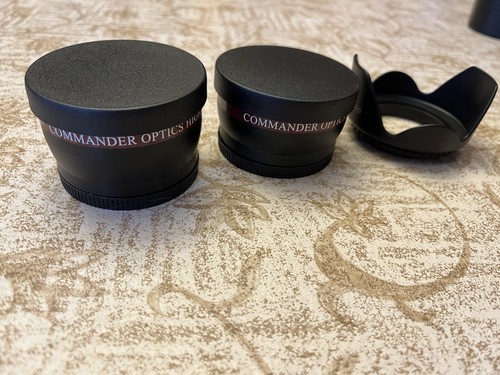 Commander Optics 2.2x AF Telephoto Lens And .43x Wide Angle Lens 58mm + Bonus