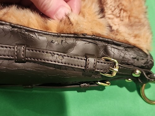 Designer DENNIS BASSO Handbag Faux Fur - Picture 5 of 16