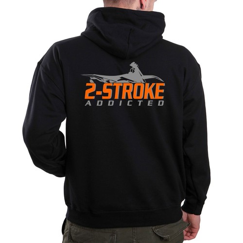 Camiseta motor 2 tiempos mx moto moto motocross dirt ktm yz 250 camiseta - sudadera con capucha - Imagen 3 de 16