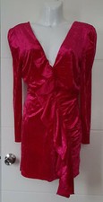 Topshop Ladies Summer Mini Short V Neck Pink Party Evening Wedding Dress size 10