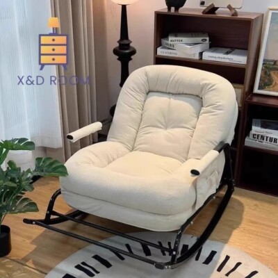 Luxus Schaukelstuhl Schlafsofa Lounge Sessel Home Wohnzimmer Relaxsessel