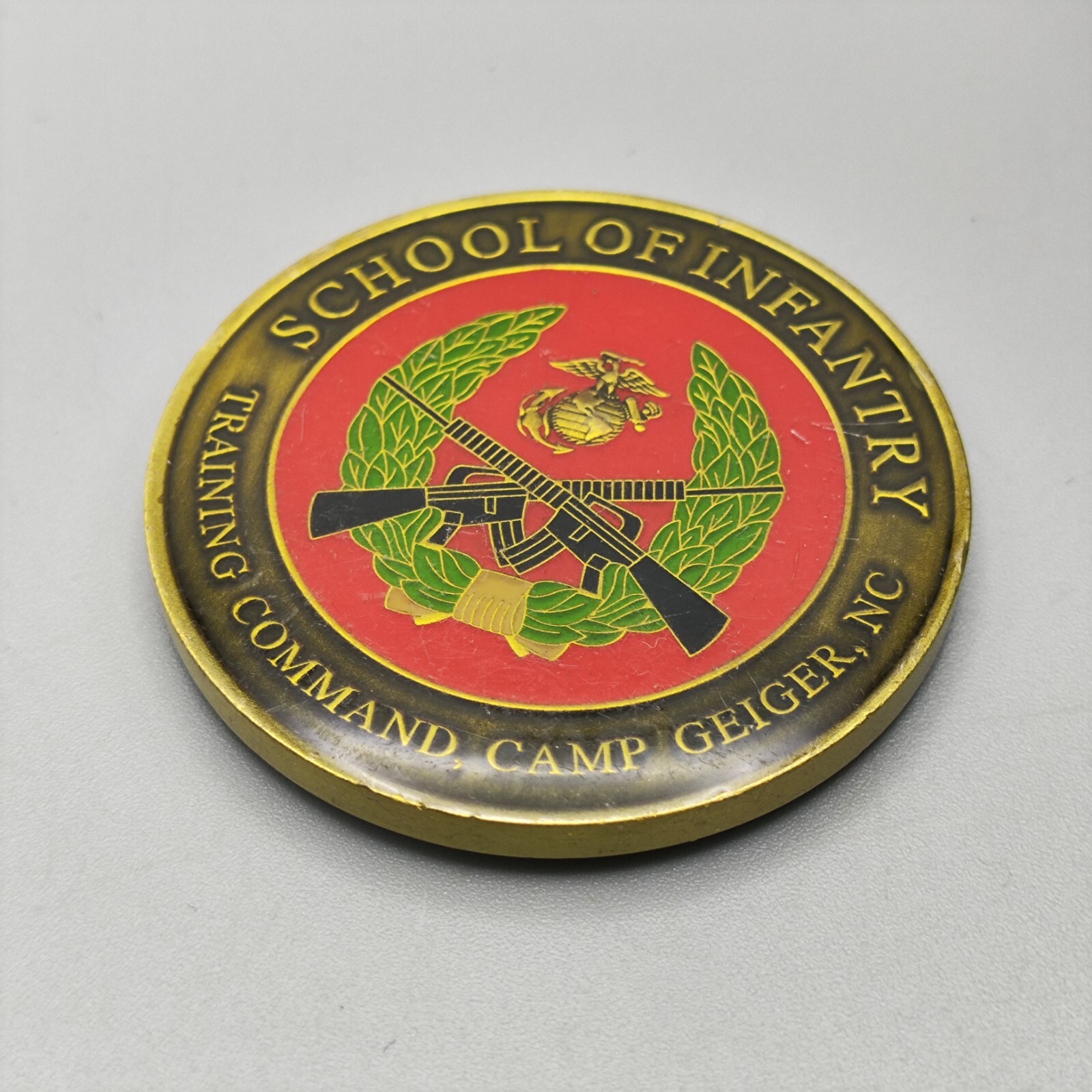 US Marine Corps School of Infantry Training Command Camp Lejeune Challenge Coin