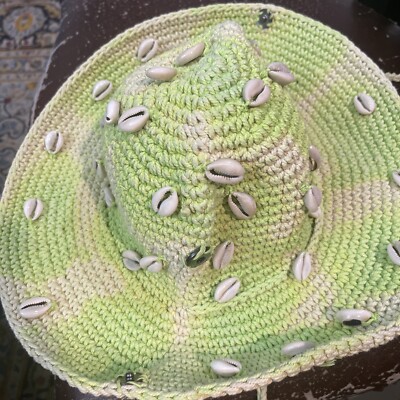 urban outfitters Callie Crochet Cowboy Hat In Green | eBay