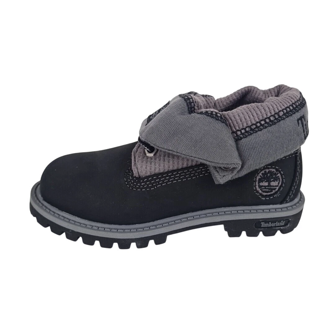Timberland Stivali Roll Top Bambino Casual 29855 Impermeabili Nero Taglia 10 5
