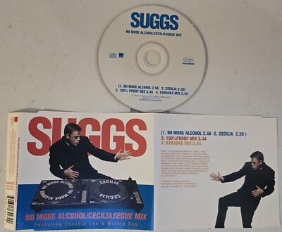 SUGGS MADNESS NO MORE ALCOHOL CD2 3 VERSIONS 4-TRACK UK CD SINGLE, MINT