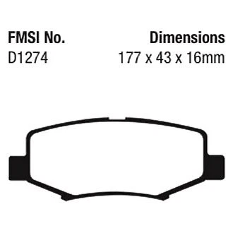 Pastillas de freno traseras EBC DP41799R Yellowstuff para Jeep Liberty 2008-2012 Foto 3 de 4