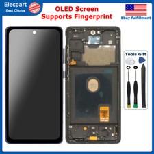 For Samsung S20 FE 5G G781 G781U G781B OLED LCD Display Touch Digitizer Frame