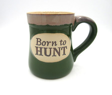 Burton burton Green Tan, "Born to Hunt" Coffee Tea Mug 20 oz 314