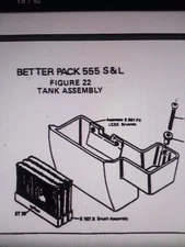 BETTER PACK 555 S/L REPLACEMENT PART  USED WATER BRUSHES REFURBISHED  