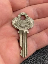 Antique Vtg Key P & F CORBIN New Britain CT Replacement Locks 105 Fulton St NY