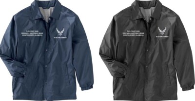 MAXWELL AIR FORCE BASE* ALABAMA* EMBROIDERED JACKET*OFFICIALLY LICENSED
