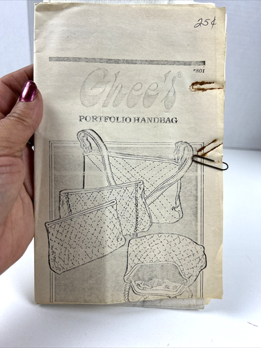 EZ GHEE’S / FOUR CORNERS HANDBAG PATTERNS & INSTRUCTIONS VINTAGE LOT OF 3 - Picture 6 of 8