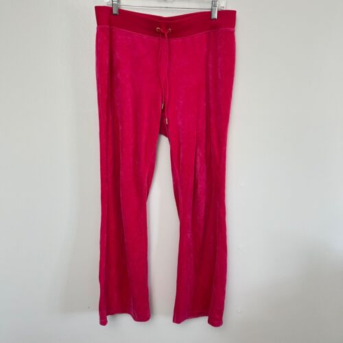 Juicy Couture x Mean Girls Hot Pink Elastic Waistband Velour Pant Size L