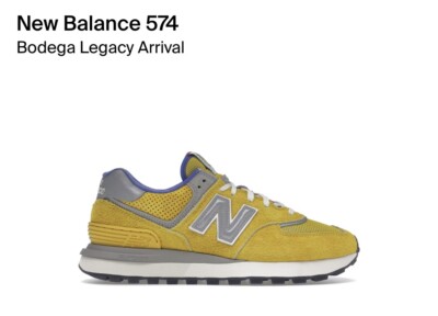 BODEGA × New balance ☆ U574LGB ‘Yellow’ NEW BALANCE x BODEGA YELLOW ARRIVAL SNEAKERS Mens US 11.5