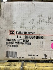 Eaton DH361UGK Heavy Duty Safety Switch 30A 600V 3-Pole 3ph Non-Fusible