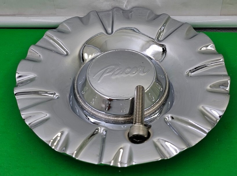 PACER CENTER CAP # EMR0771-TRUCK-CAP LG0710-31 CHROME WHEELS