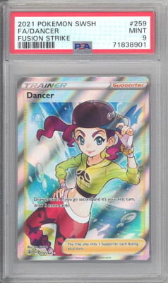 PSA 9 - Pokemon Card - S&S Fusion Strike 259/264 - DANCER (Full