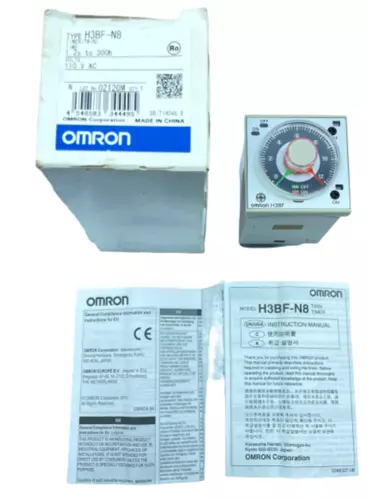 Omron H3BF-N8 Twin Timer Multi Relay 110VAC 50/60VAC 1.2s to 300h