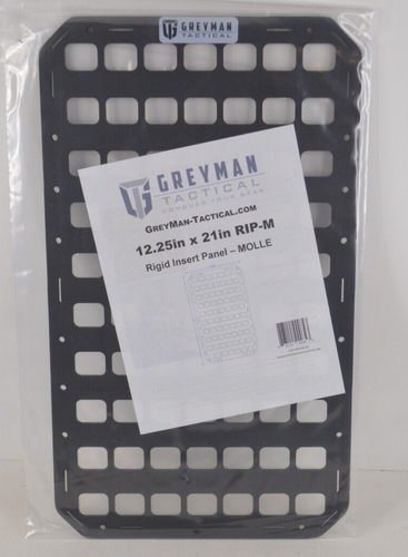 Grey Man Tactical RMP Rigid MOLLE Panel 12.25 x 21 for Car Truck Seat Back NEW