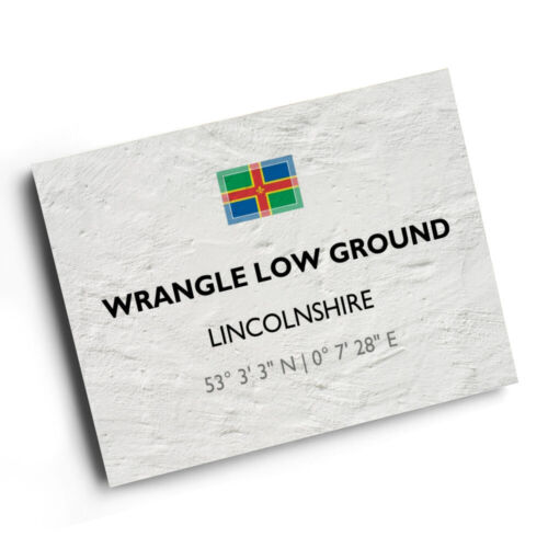 A4 DRUCK - Wrangle Low Ground, Lincolnshire - Lat/Long TF4252 - Bild 1 von 2