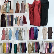 Abaya Dubai Kaftan Muslim Women Prayer Dress Batwing Sleeve Islamic Kaftan Gown