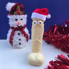 Large 6” White Chocolate Santa Willy-Secret Santa/Ann Summers/Office Party gift