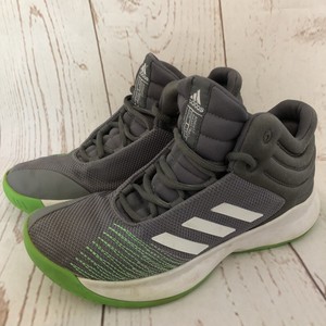 Adidas LVL 029002 boys Size 6 Gray Green Basketball Shoes Sneakers High Top  | eBay