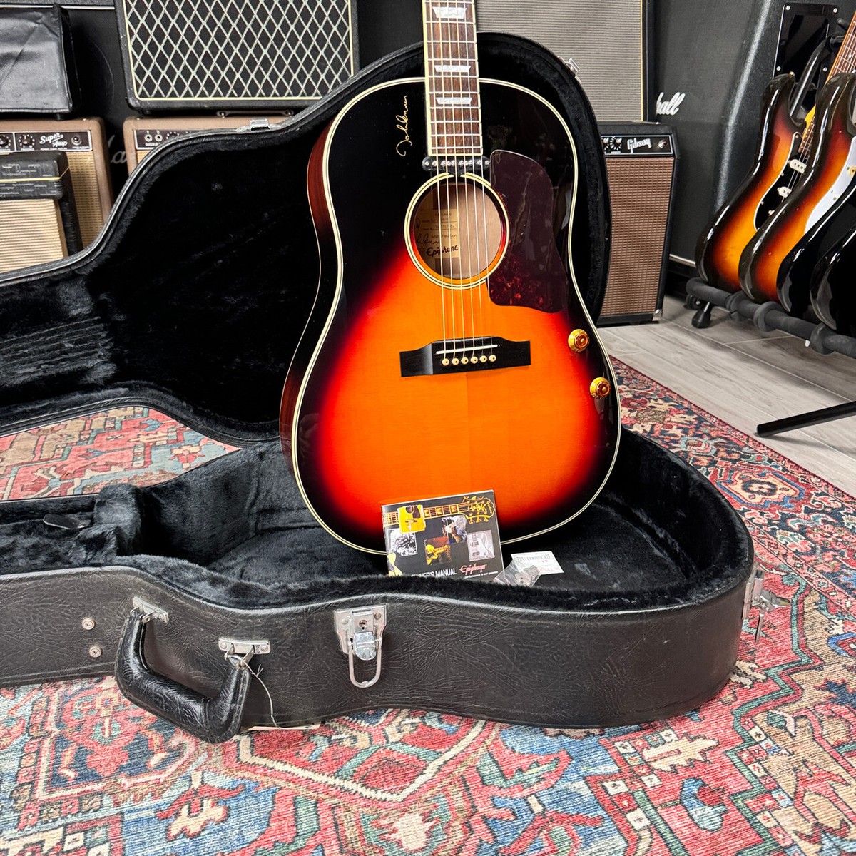 epiphone エレアコEJ-160Evc JHON LENNON model Epiphone John Lennon EJ-160E (Vintage Cherry Sunburst