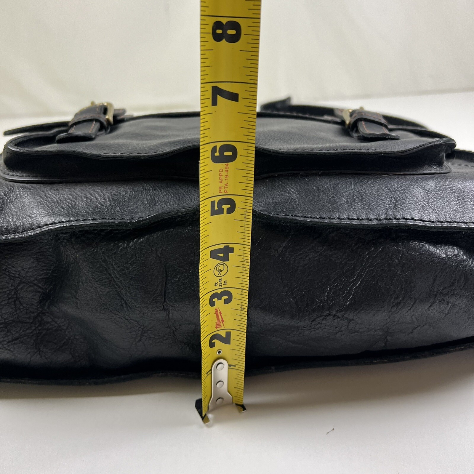 PATRICIA NASH Black Tuscan Heritage Leather Briefcase… Gem