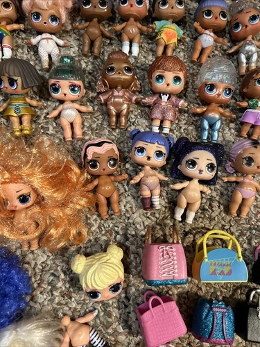 LOL Surprise Dolls Lot Huge Plus Accessories Babies Handbags Cups Bottles - Picture 6 of 10